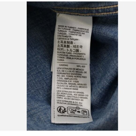 Levi's Vintage Clothing Shorthorn Sawtooth Western Shirt Men's Size S LVC Denim - Picture 9 of 15